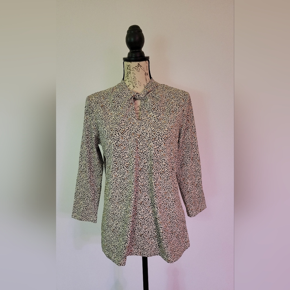 J.McLaughlin Catalina Cloth Twist Front 3/4 Sleeve Top Size M NWOT
